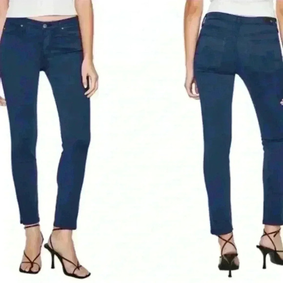 Adriano Goldschmeid size 32R blue Prima mid-rise cigarette jean. VGUC. - Picture 1 of 14